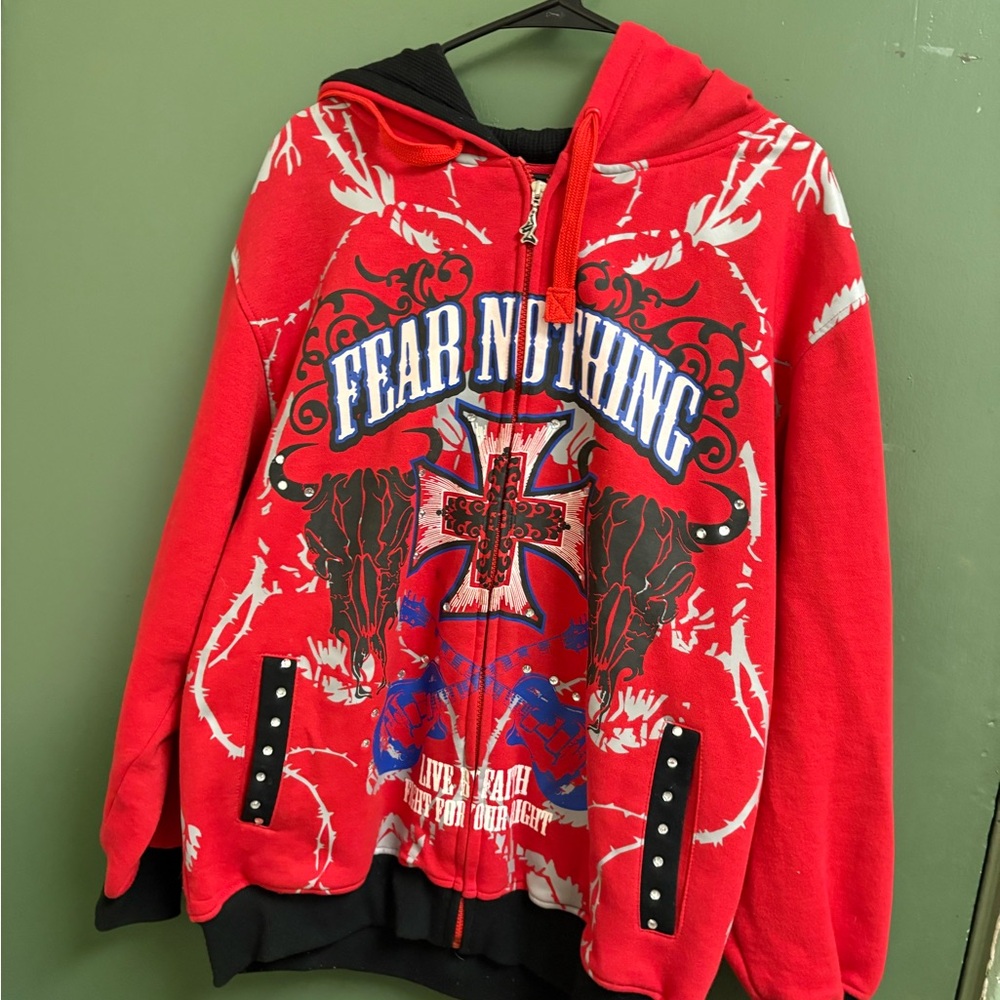 Red Graphic Men's Sweater